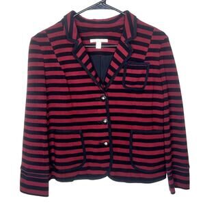 Banana Republic Striped Cropped Blazer Jacket Size 8P